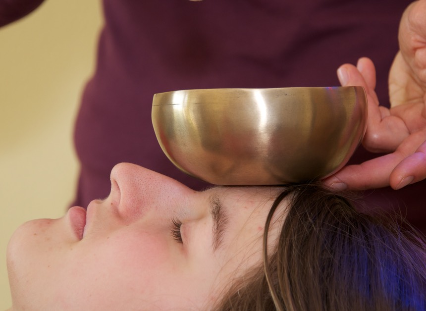 Klangschale-Behandlung